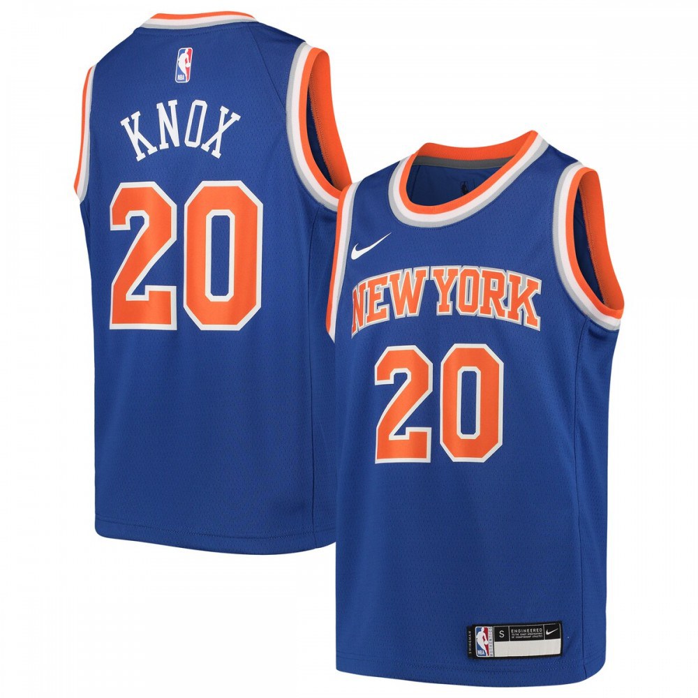 Kevin Knox New York Knicks Youth Team Swingman Jersey - Icon Edition - Blue-Pro Kit Vault | Brand New 26/27 Sports Jerseys